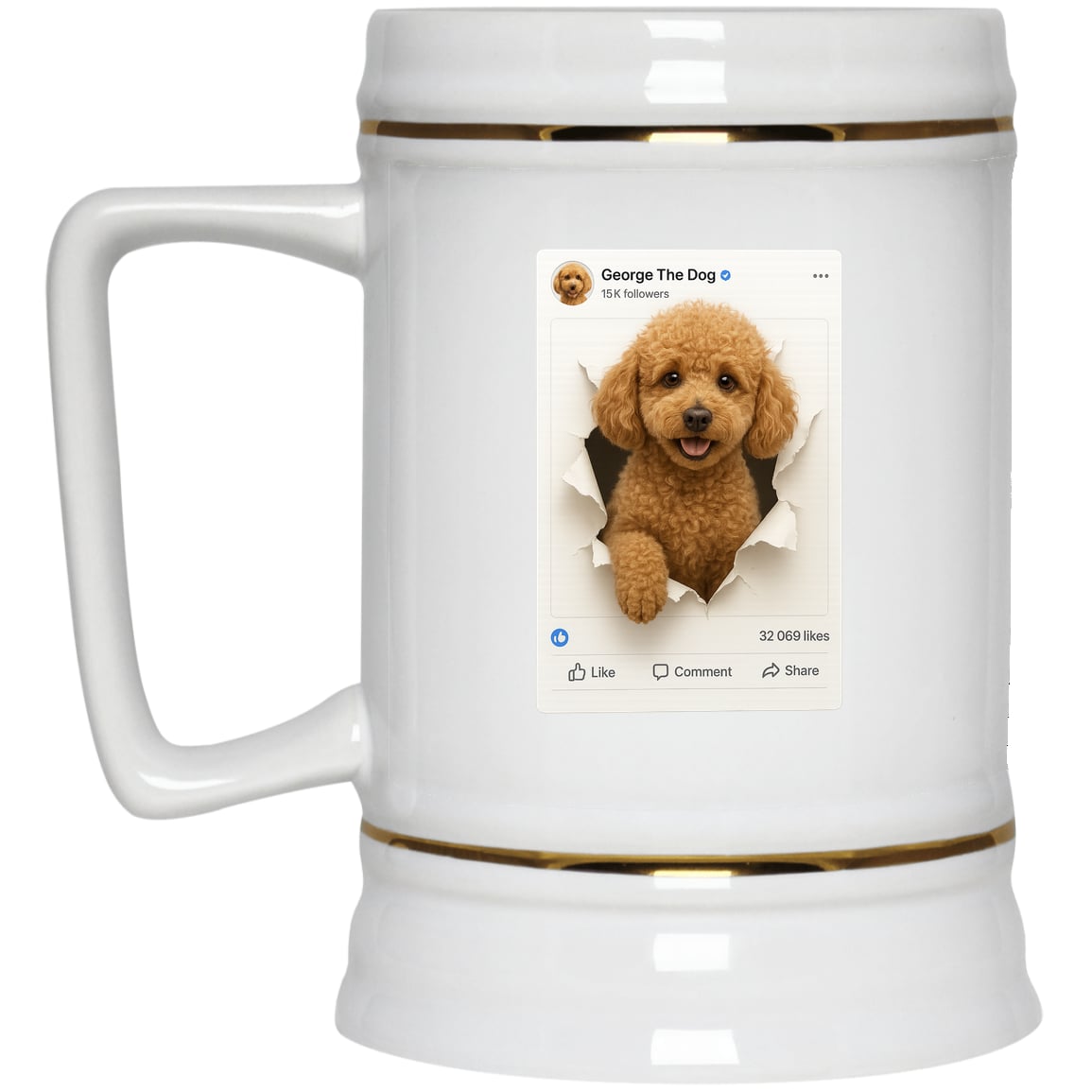 22217 Beer Stein 22oz. Design Preview