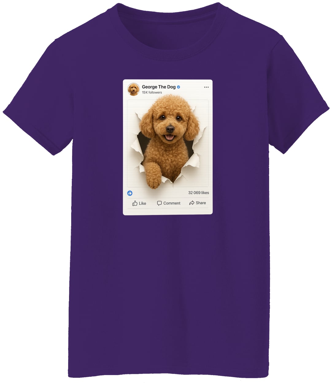 G500L Ladies' 5.3 oz. T-Shirt - Purple