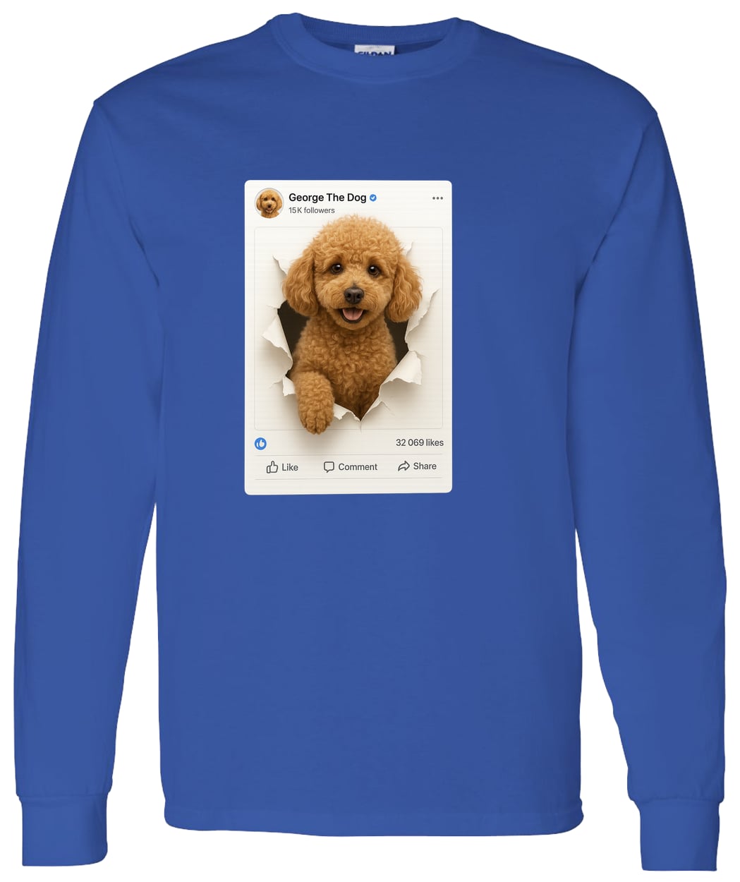 G540 LS T-Shirt 5.3 oz. - Royal