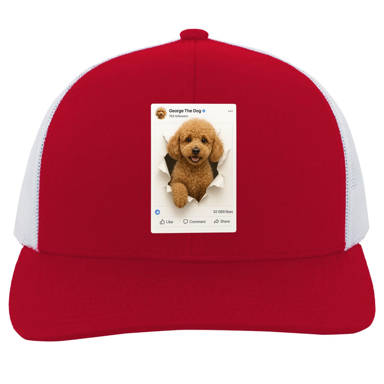 104C Trucker Snap Back - Red/White