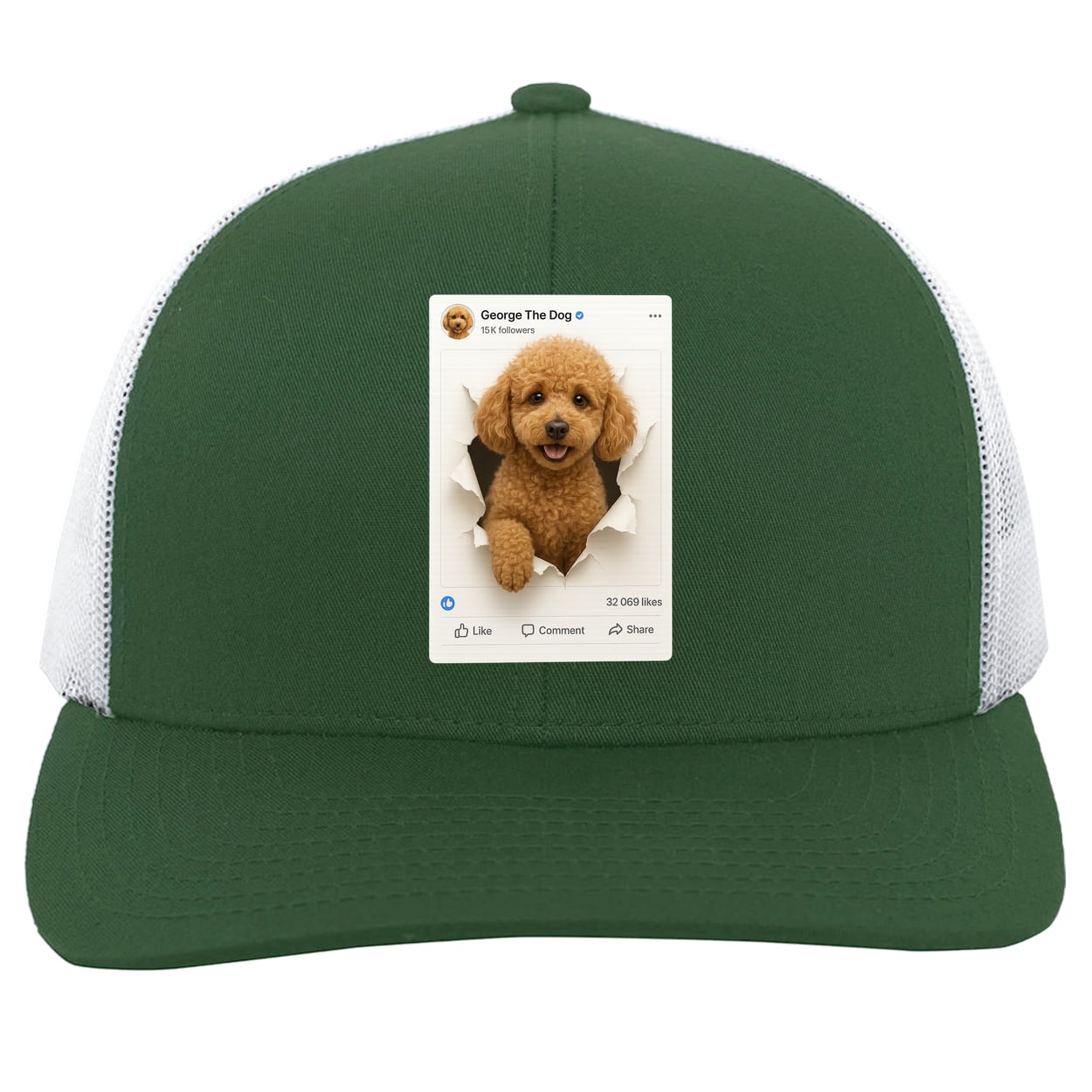 104C Trucker Snap Back - Dark Green/White