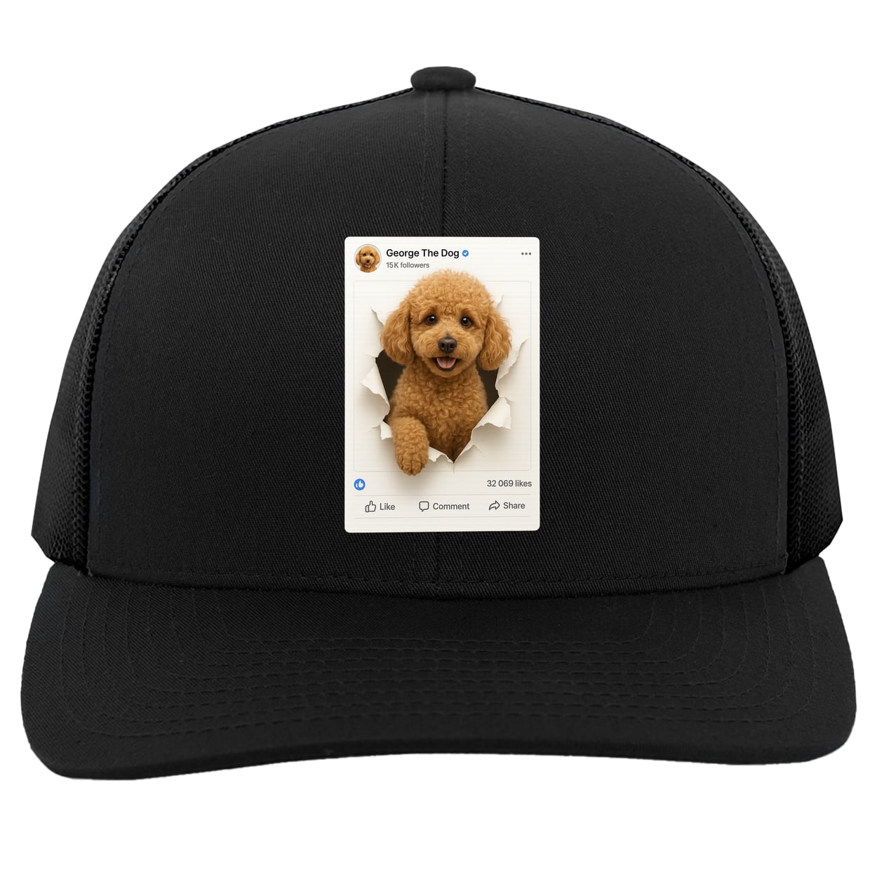 104C Trucker Snap Back - Black