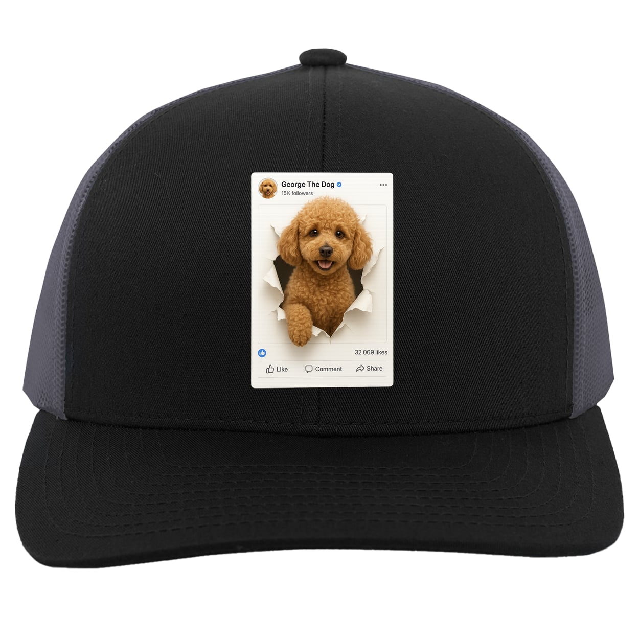104C Trucker Snap Back - Black/Graphite