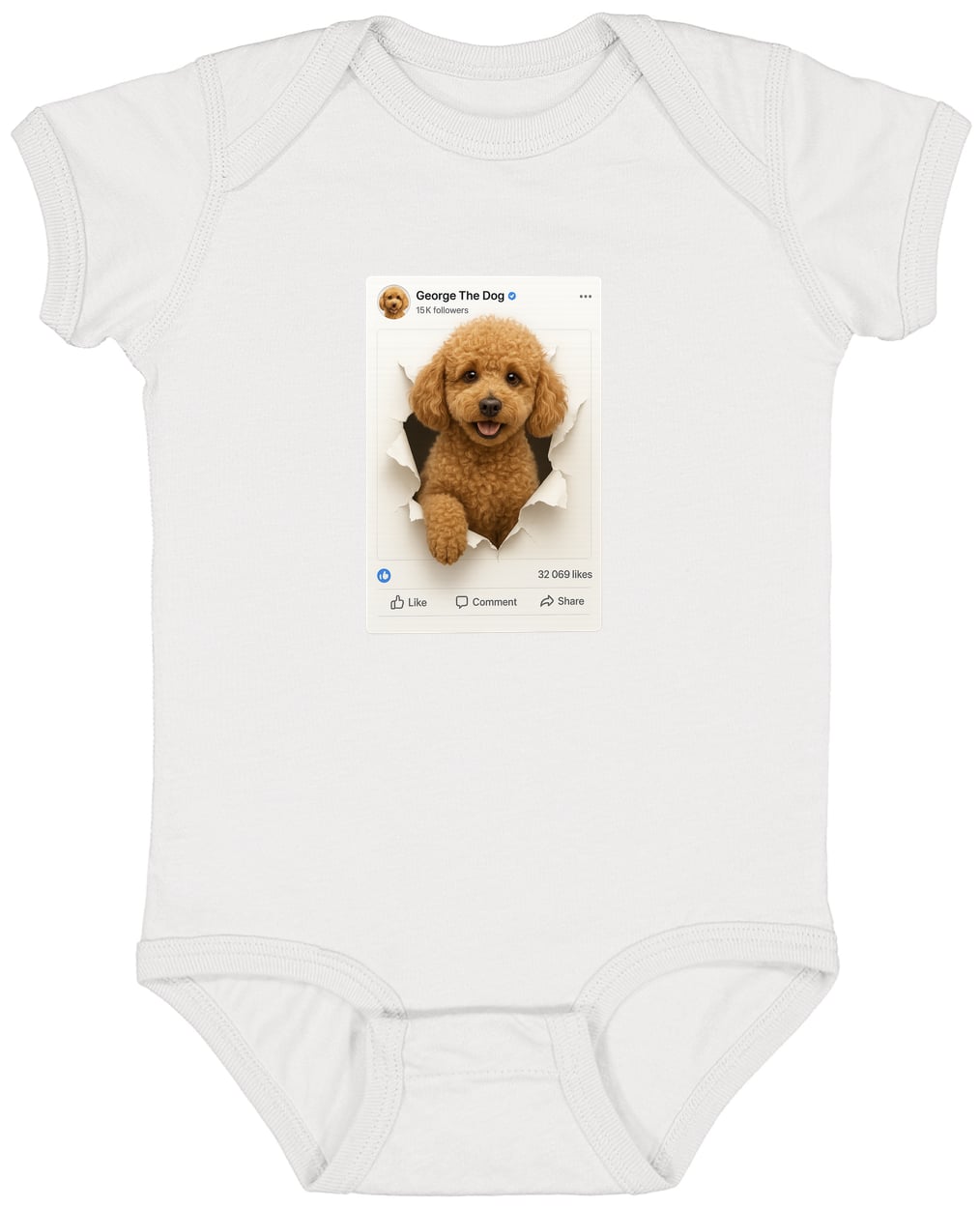 4424 Infant Fine Jersey Bodysuit - White