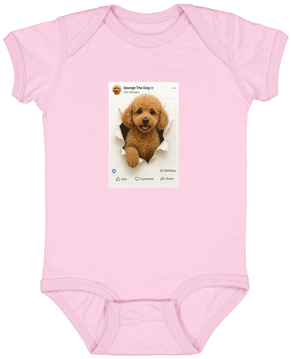 4424 Infant Fine Jersey Bodysuit - Pink