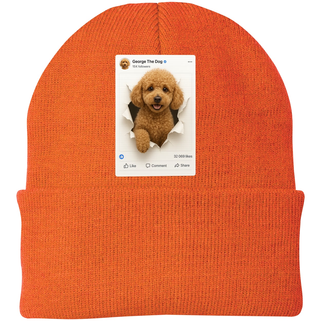 CP90 Port & Company Knit Beanie - Neon Orange