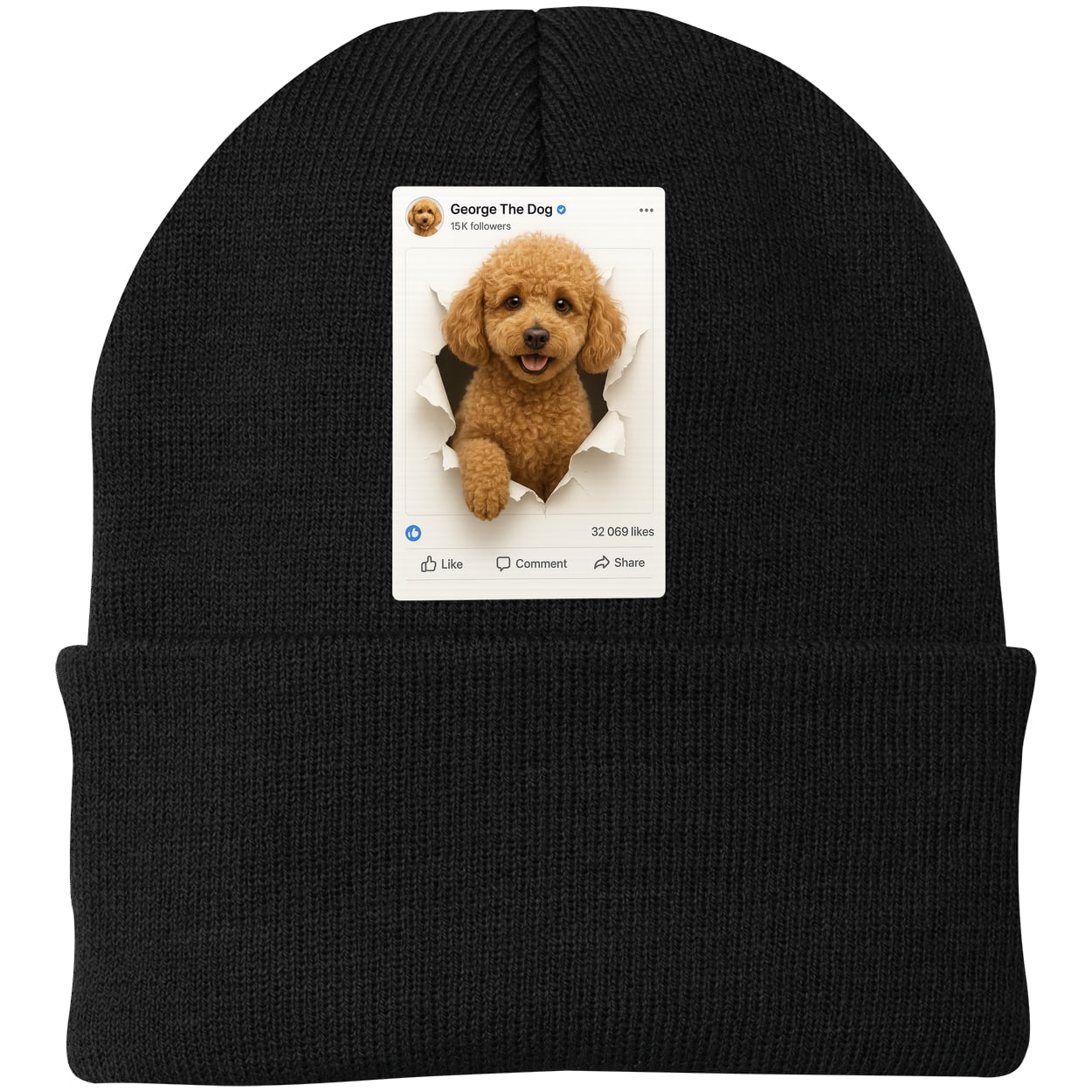 CP90 Port & Company Knit Beanie - Black