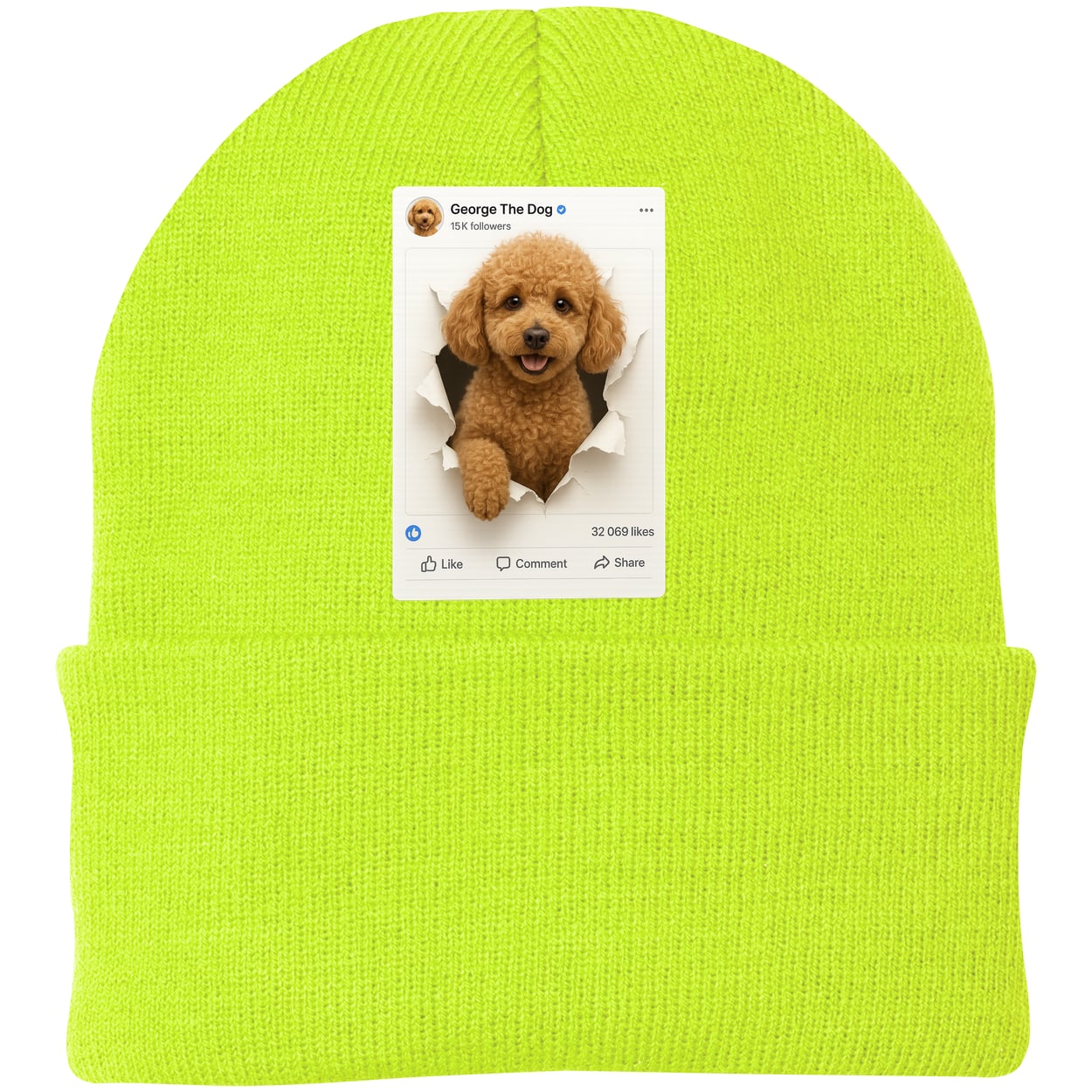 CP90 Port & Company Knit Beanie - Neon Yellow