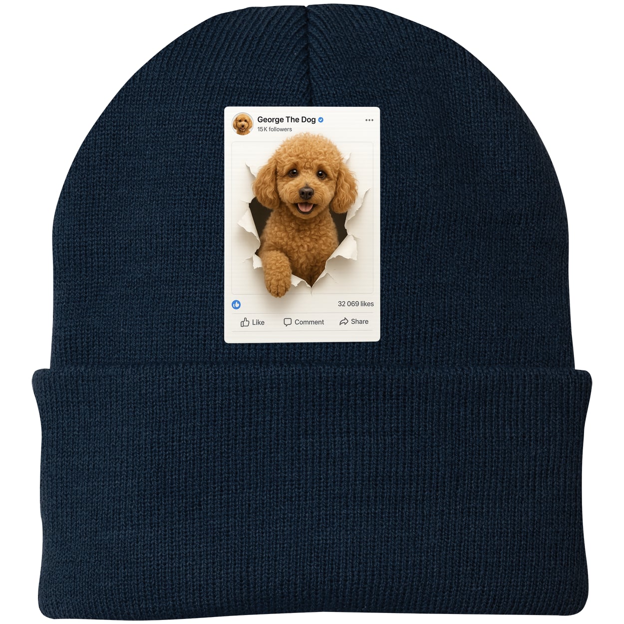 CP90 Port & Company Knit Beanie - Navy