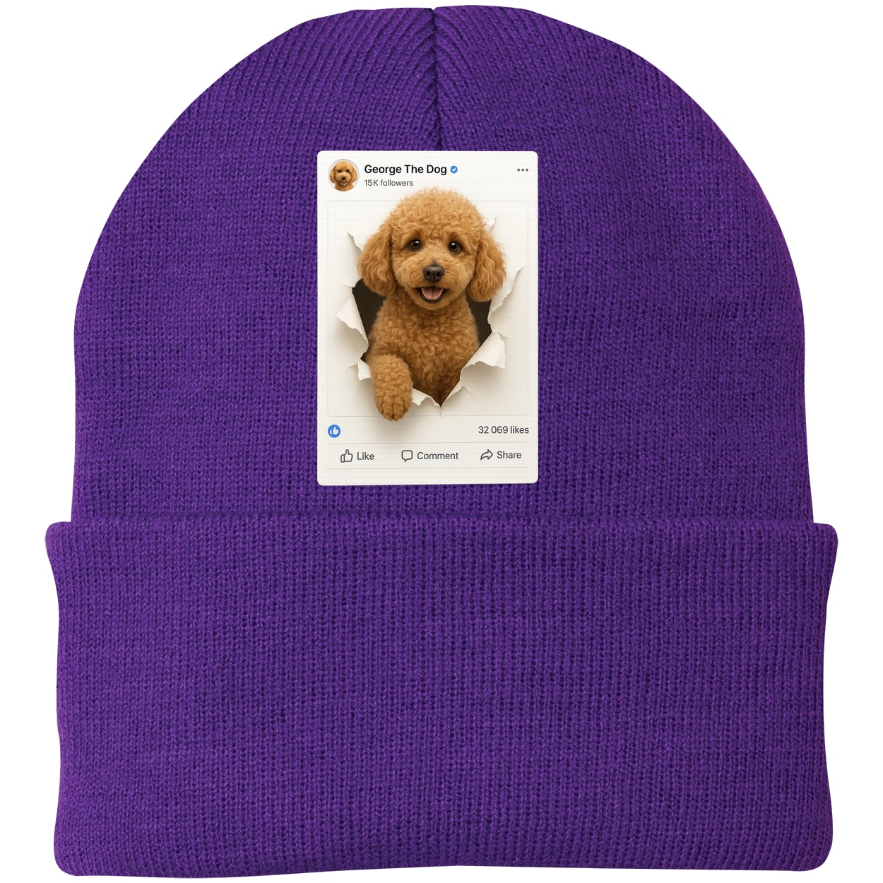 CP90 Port & Company Knit Beanie - Athletic Purple