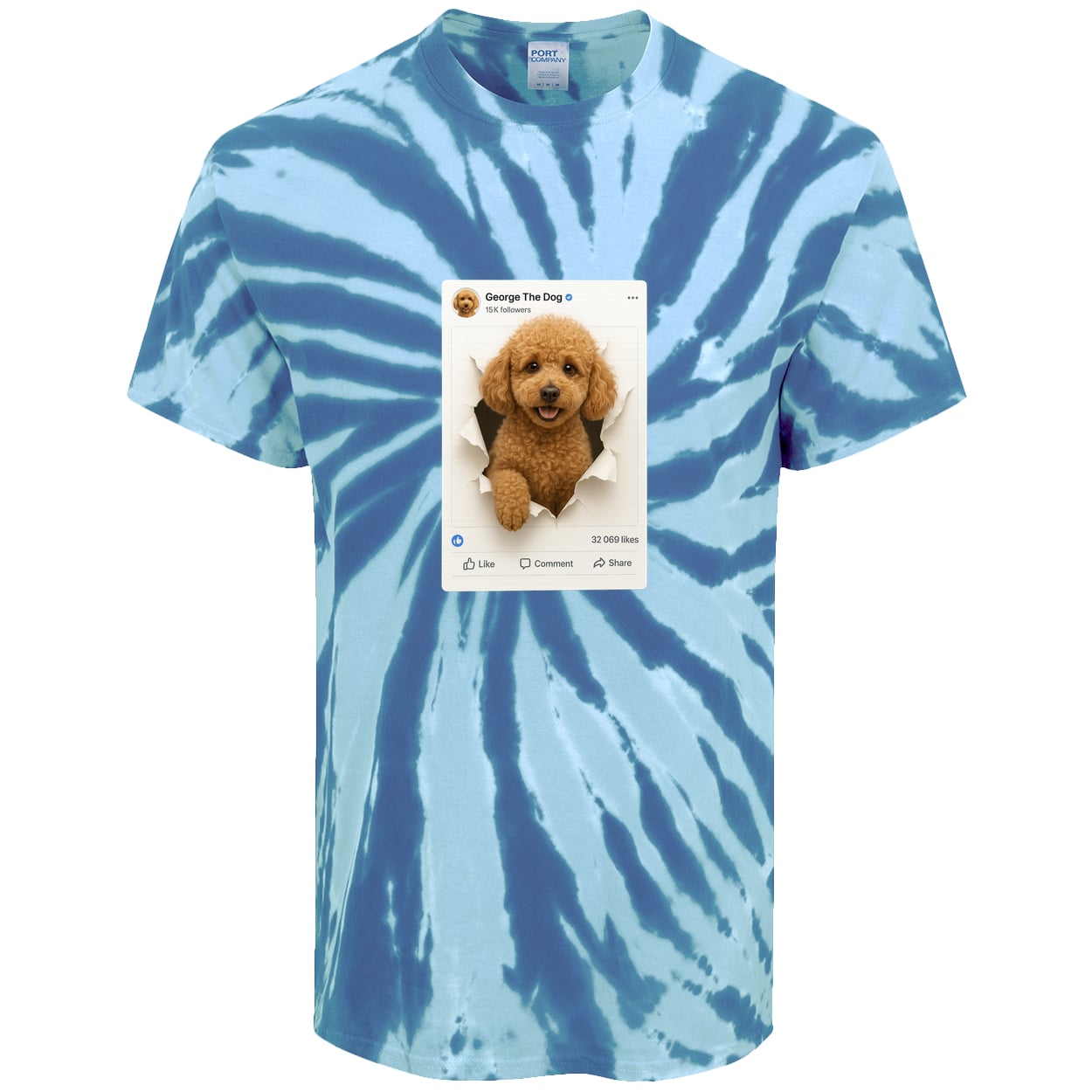PC147 Port & Company Tie-Dye Tee - Royal