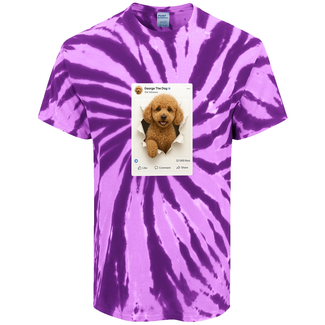 PC147 Port & Company Tie-Dye Tee - Purple
