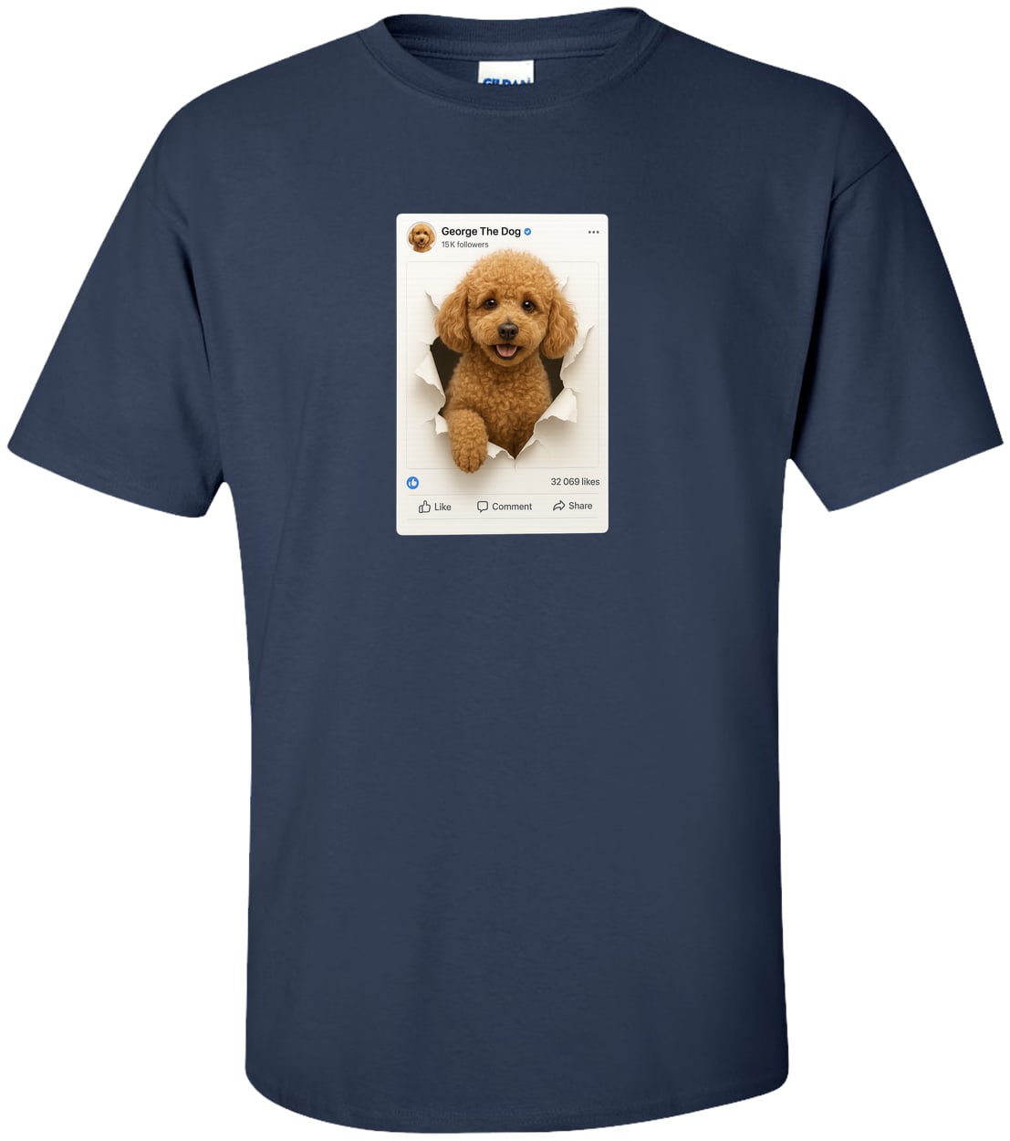 G200T Gildan Mens Tall Ultra Cotton Tee - Navy