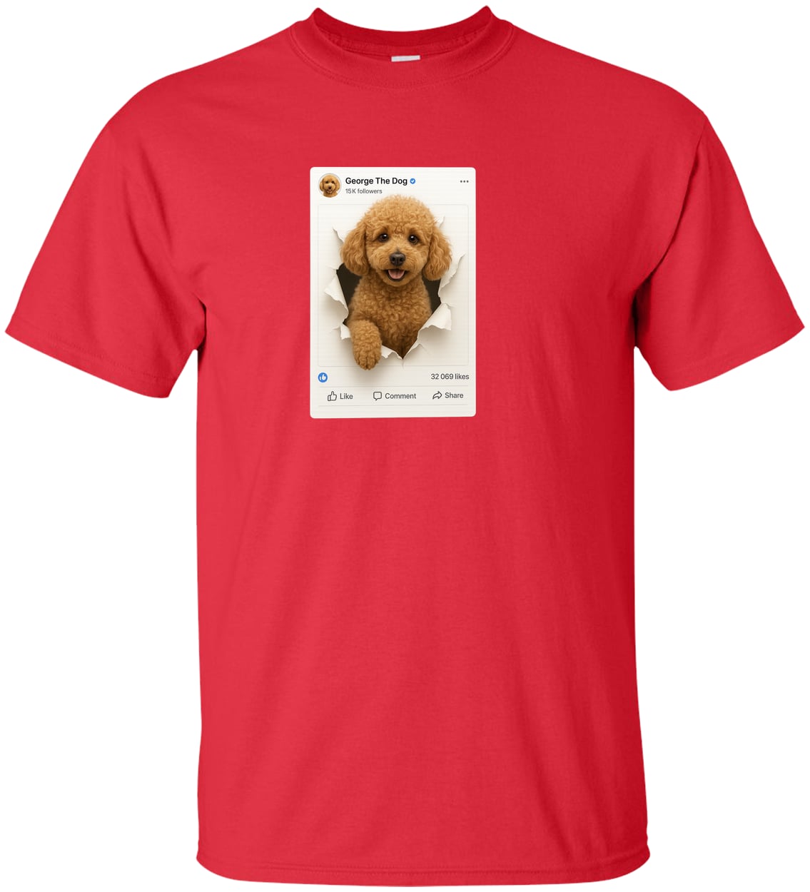 G200T Gildan Mens Tall Ultra Cotton Tee - Red