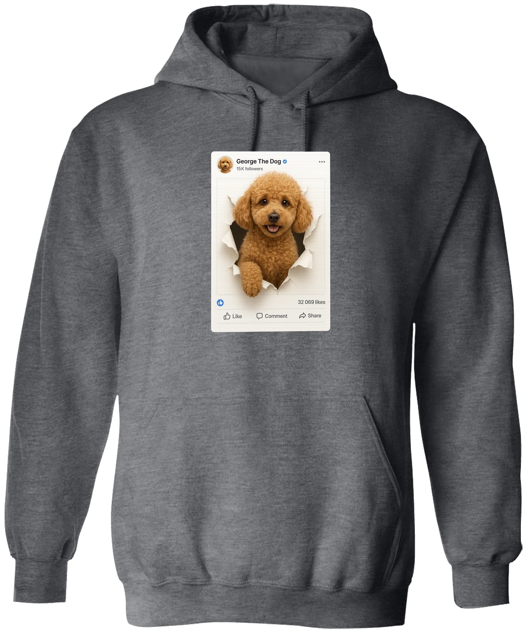 G185 Gildan Pullover Hoodie - Dark Heather