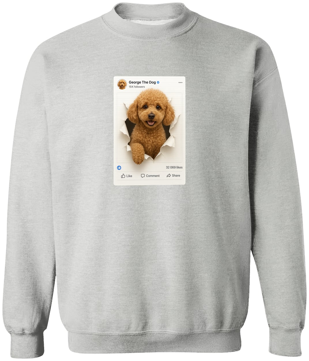 G180 Gildan Crewneck Pullover Sweatshirt - Sport Grey