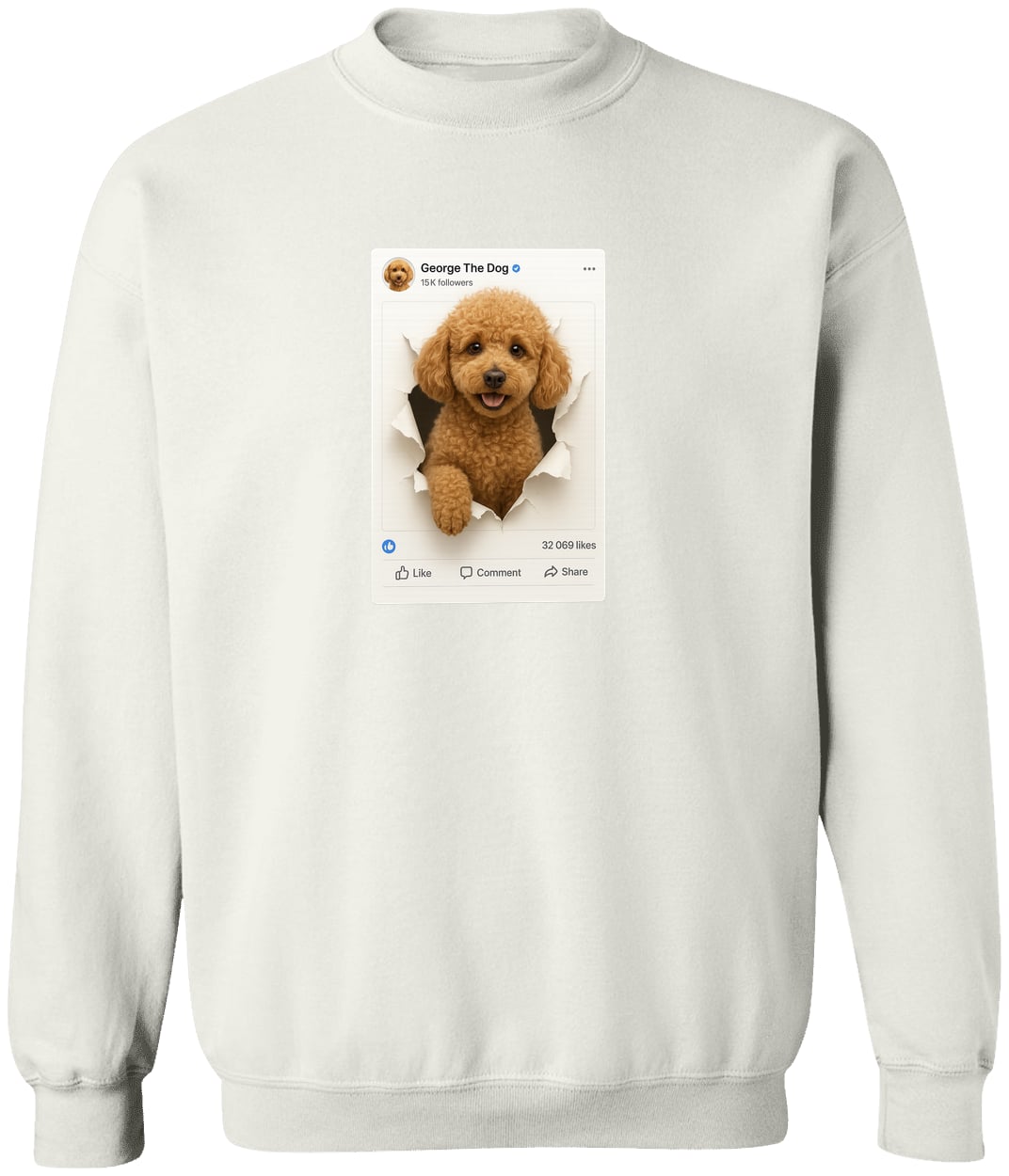 G180 Gildan Crewneck Pullover Sweatshirt - White