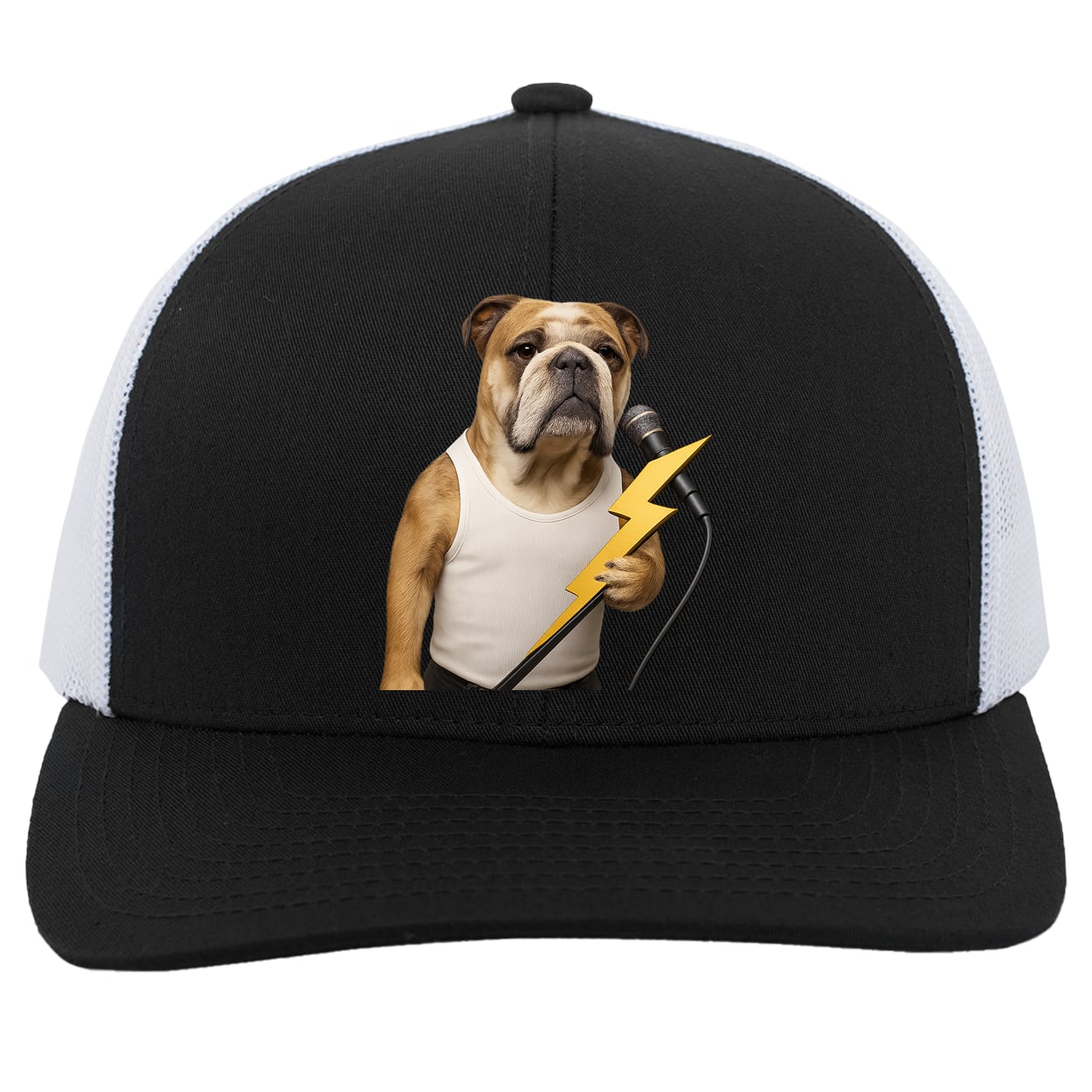 104C Trucker Snap Back - Black/White