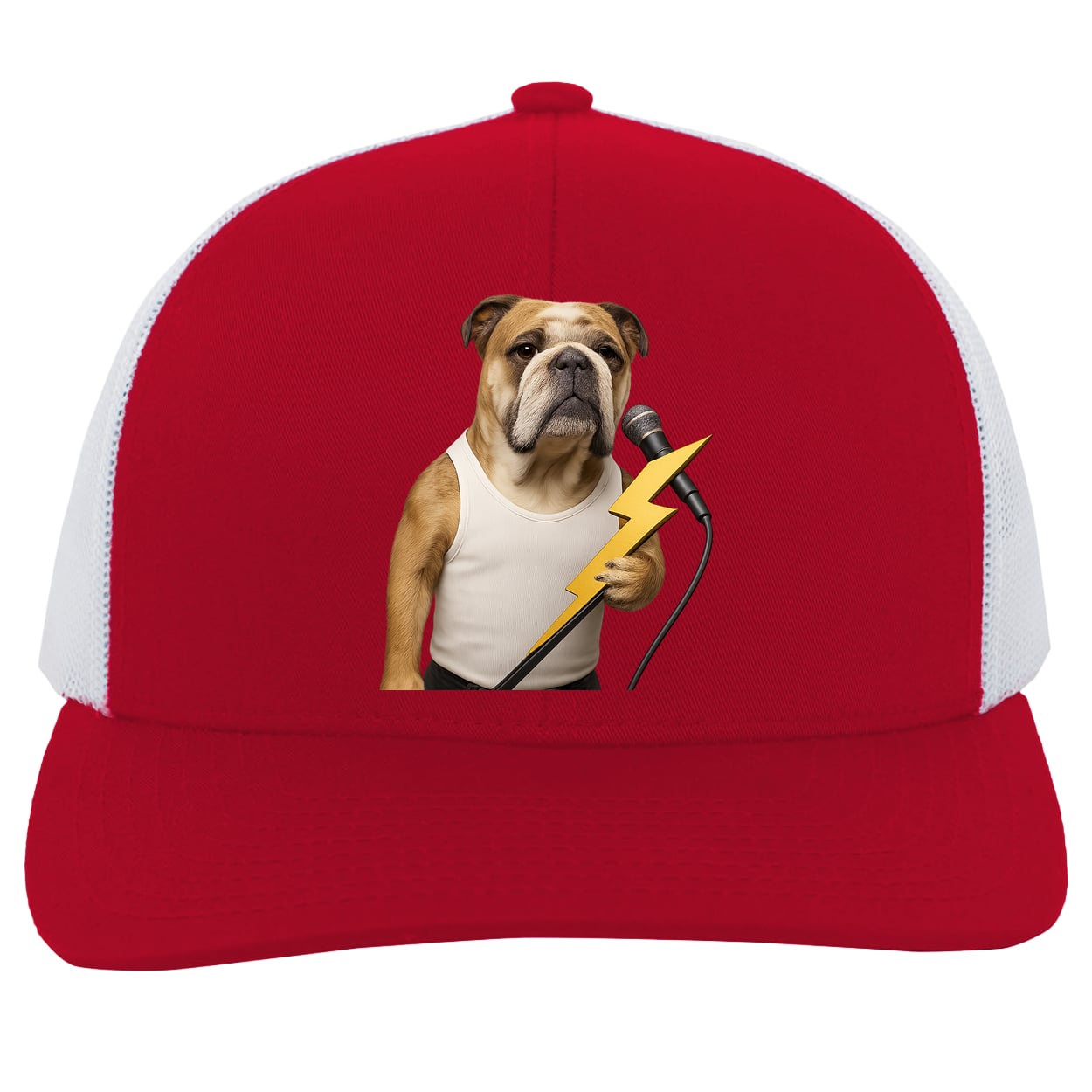 104C Trucker Snap Back - Red/White