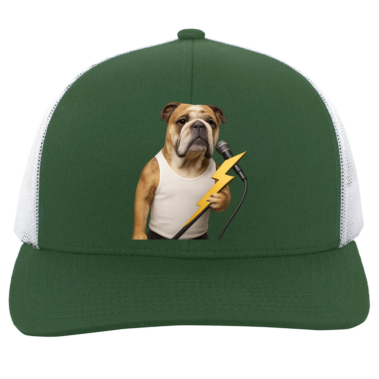 104C Trucker Snap Back - Dark Green/White
