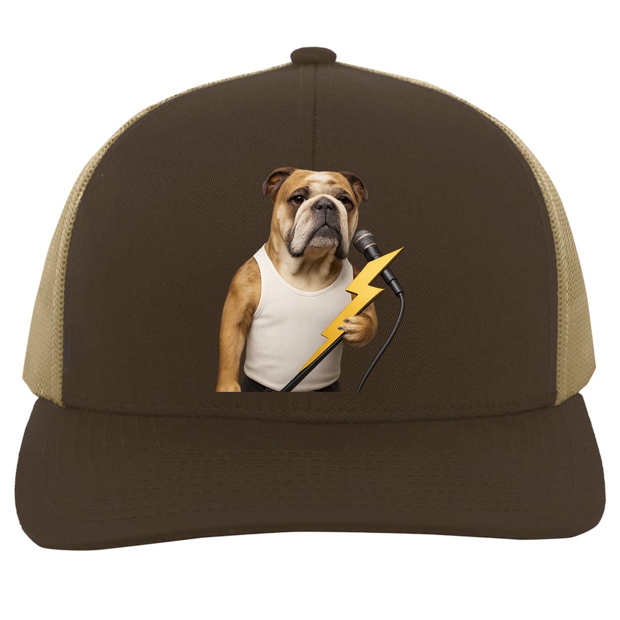 104C Trucker Snap Back - Brown/Khaki