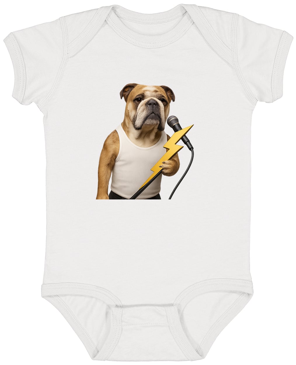 4424 Infant Fine Jersey Bodysuit - White
