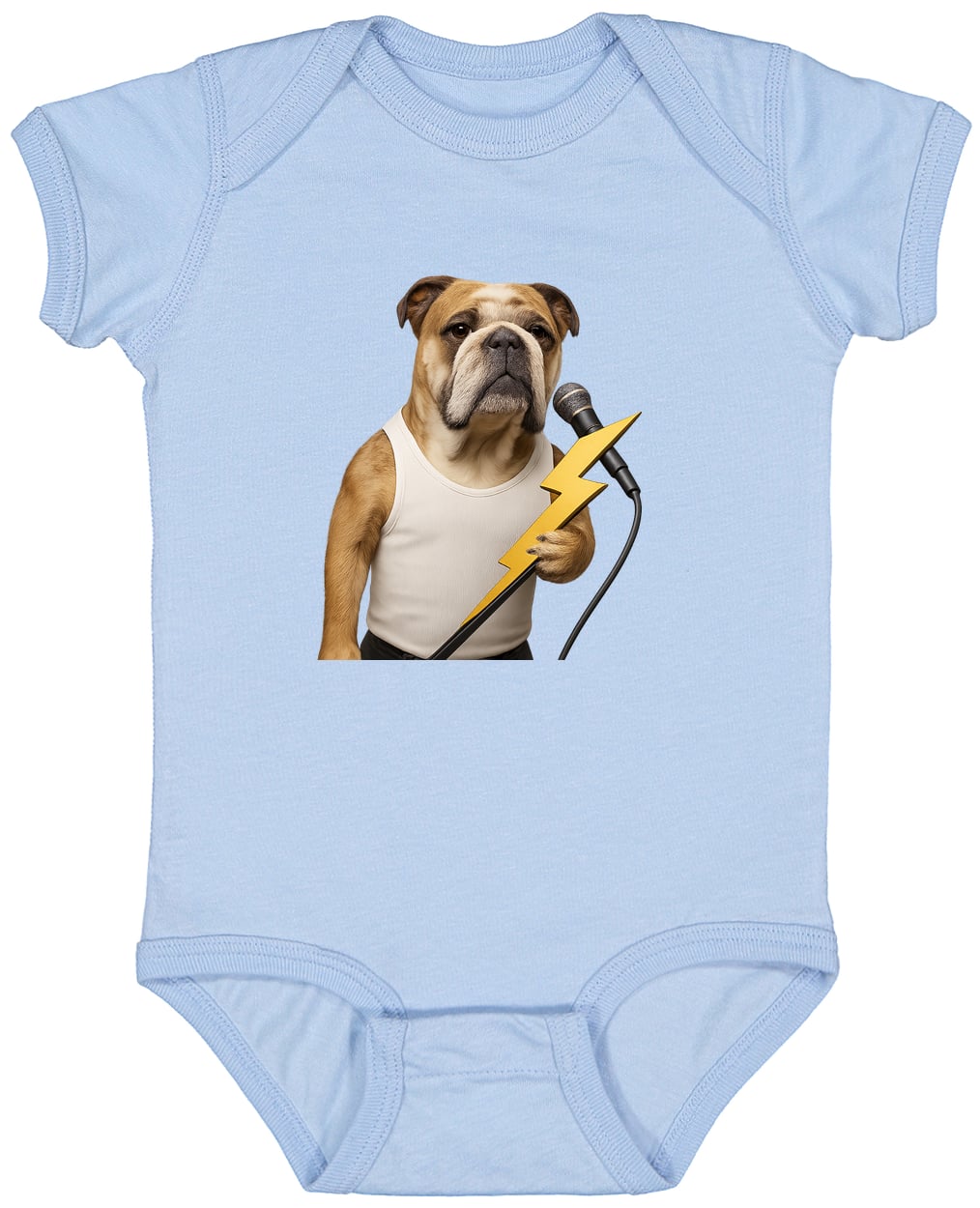 4424 Infant Fine Jersey Bodysuit - Light Blue