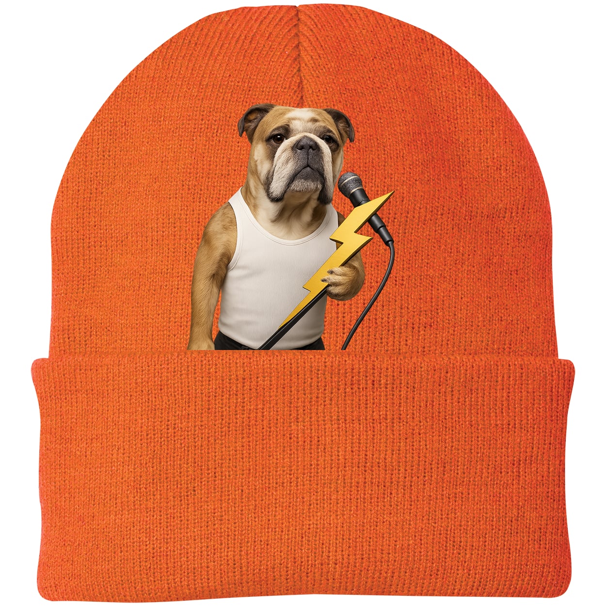CP90 Port & Company Knit Beanie - Neon Orange