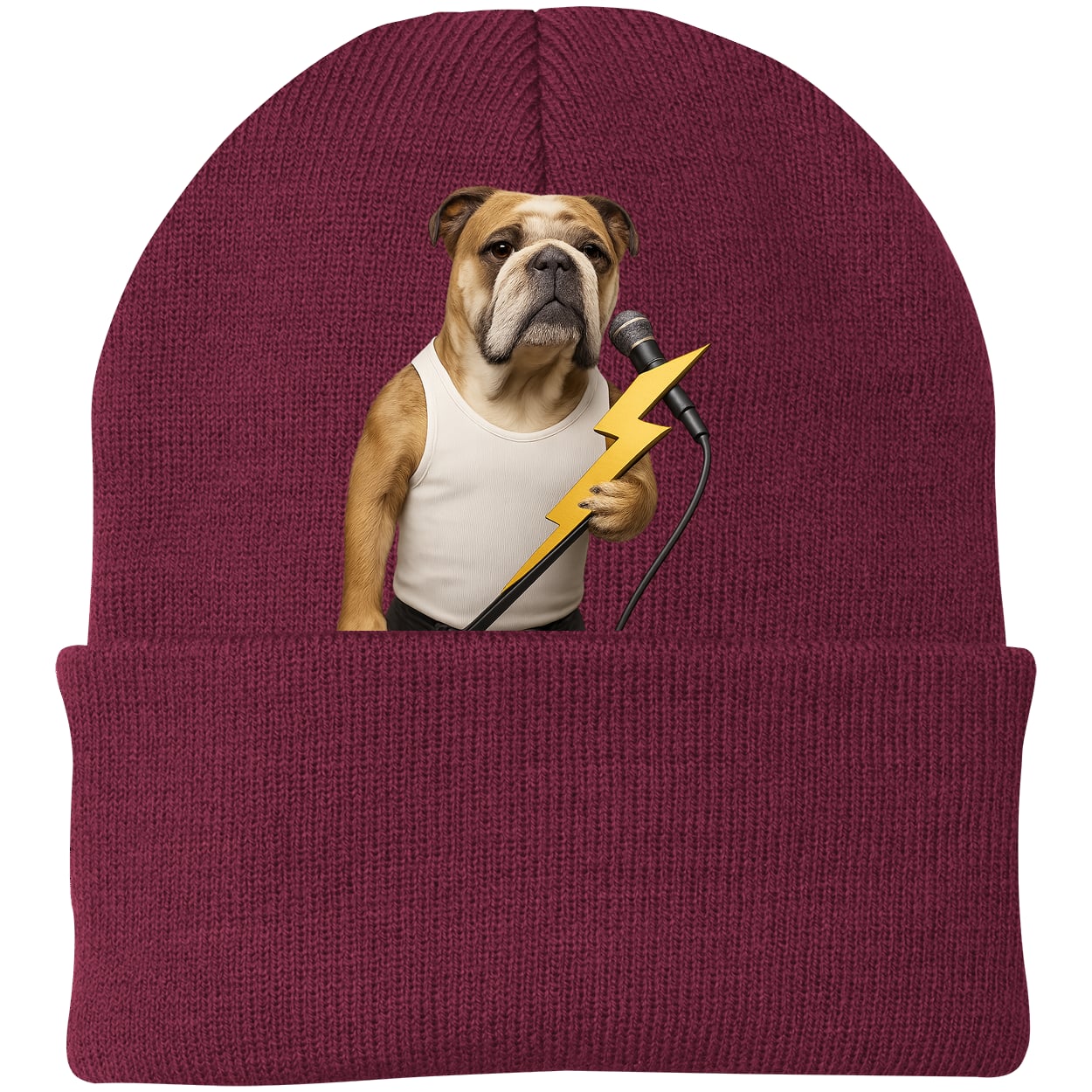 CP90 Port & Company Knit Beanie - Maroon