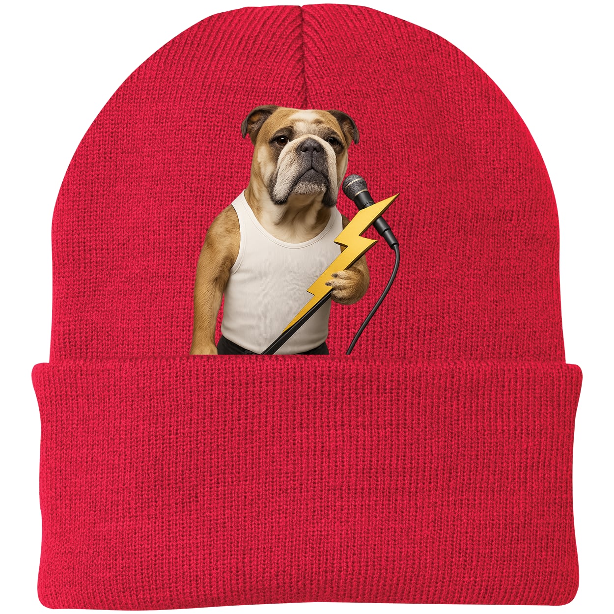 CP90 Port & Company Knit Beanie - Athletic Red