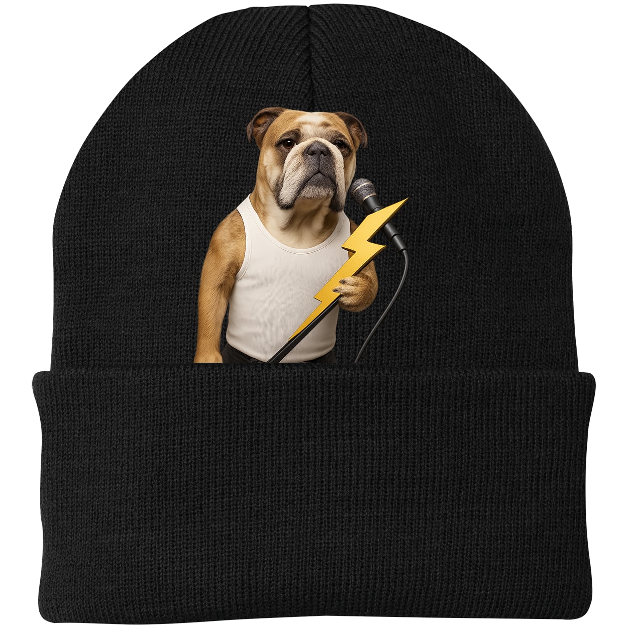CP90 Port & Company Knit Beanie - Black