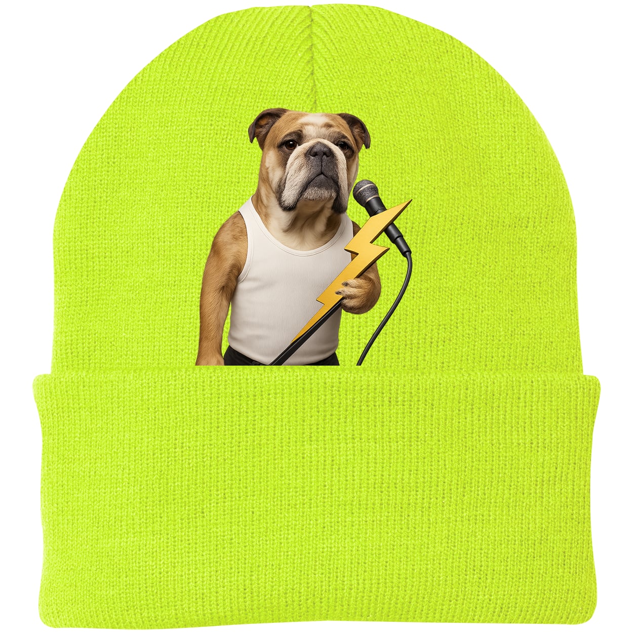 CP90 Port & Company Knit Beanie - Neon Yellow