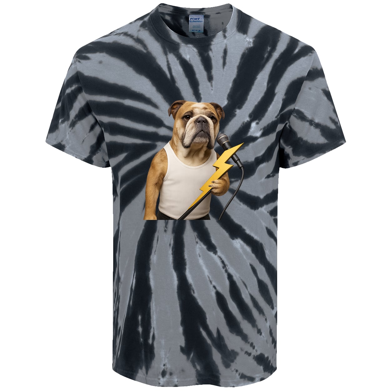 PC147 Port & Company Tie-Dye Tee - Black
