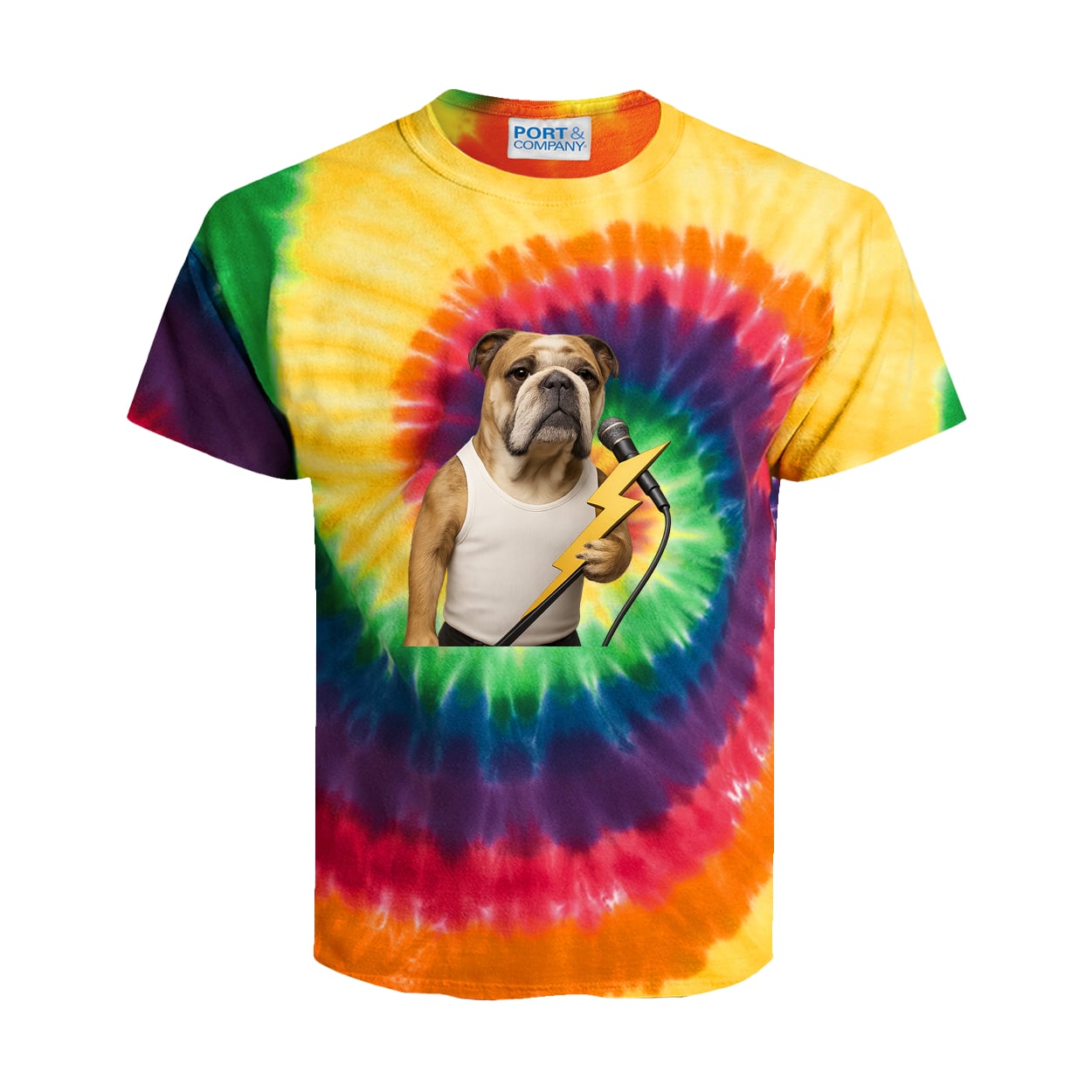 PC147Y Port & Company Kids Tie-Dye Tee - Rainbow