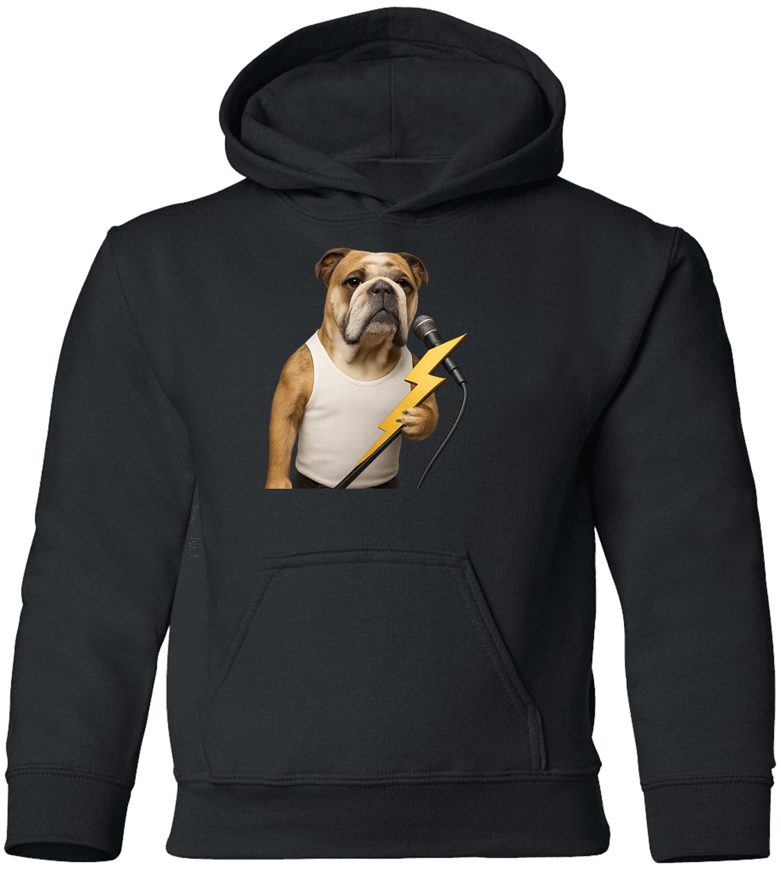 G185B Gildan Youth Pullover Hoodie - Black