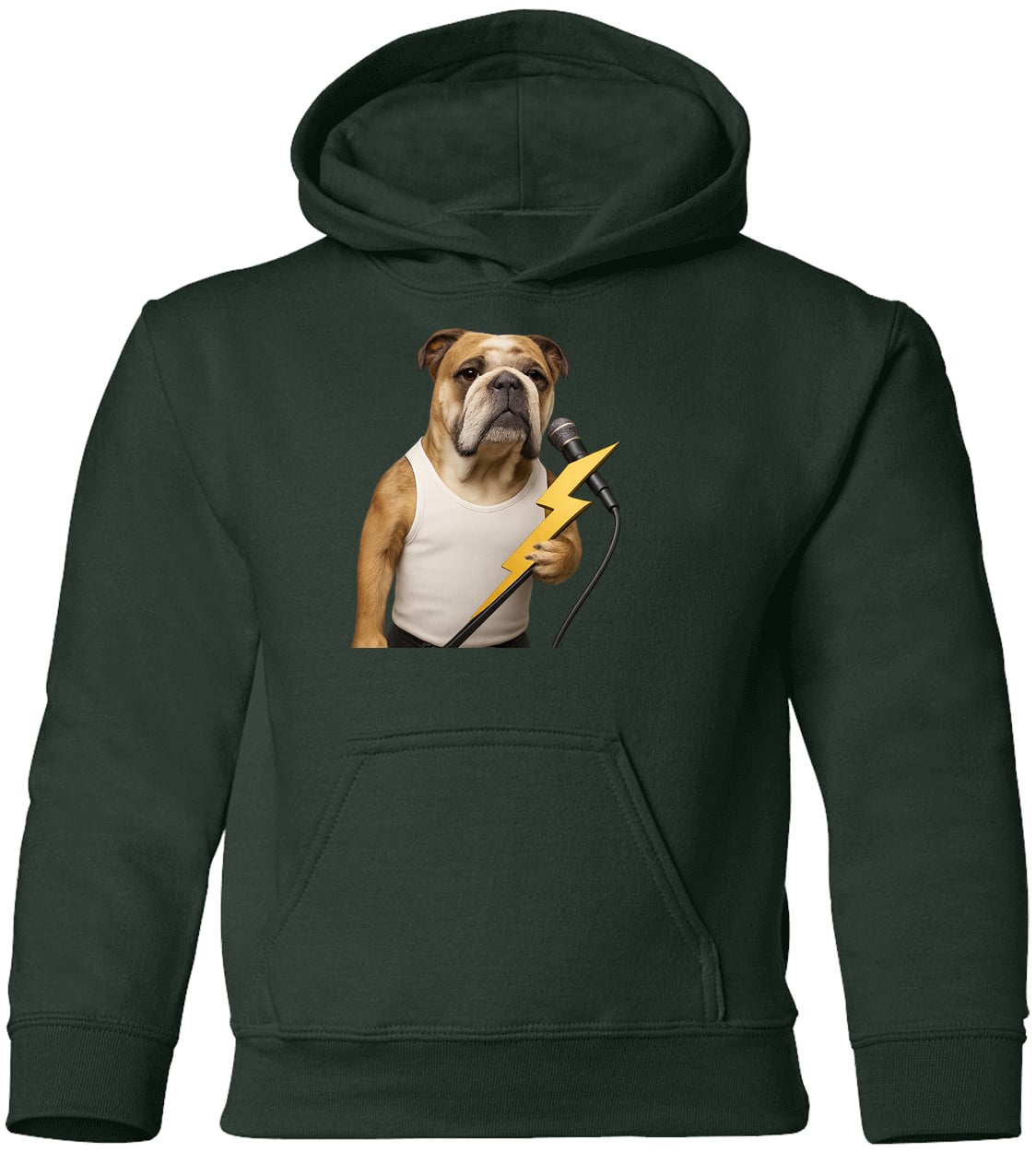 G185B Gildan Youth Pullover Hoodie - Forest Green