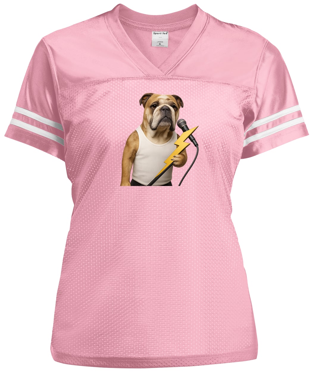 LST307 Sport-Tek Ladies' Replica Jersey - Light Pink/White