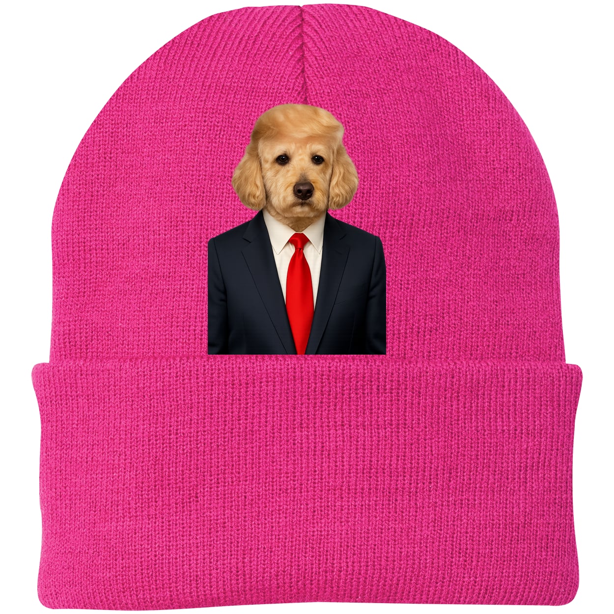 CP90 Port & Company Knit Beanie - Neon Pink