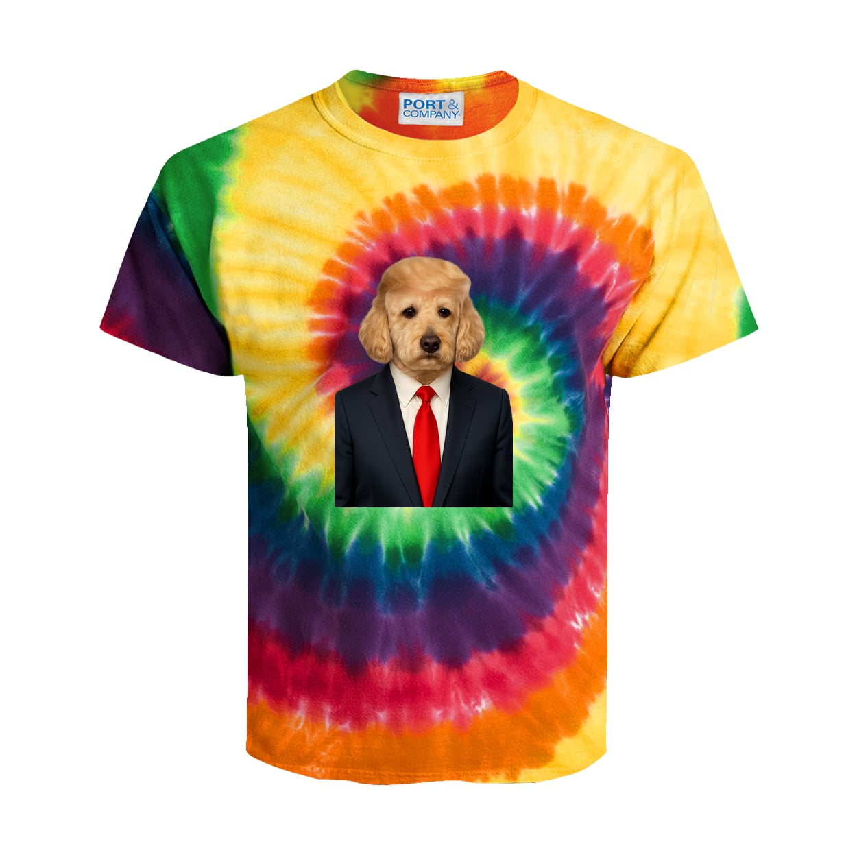 PC147Y Port & Company Kids Tie-Dye Tee - Rainbow