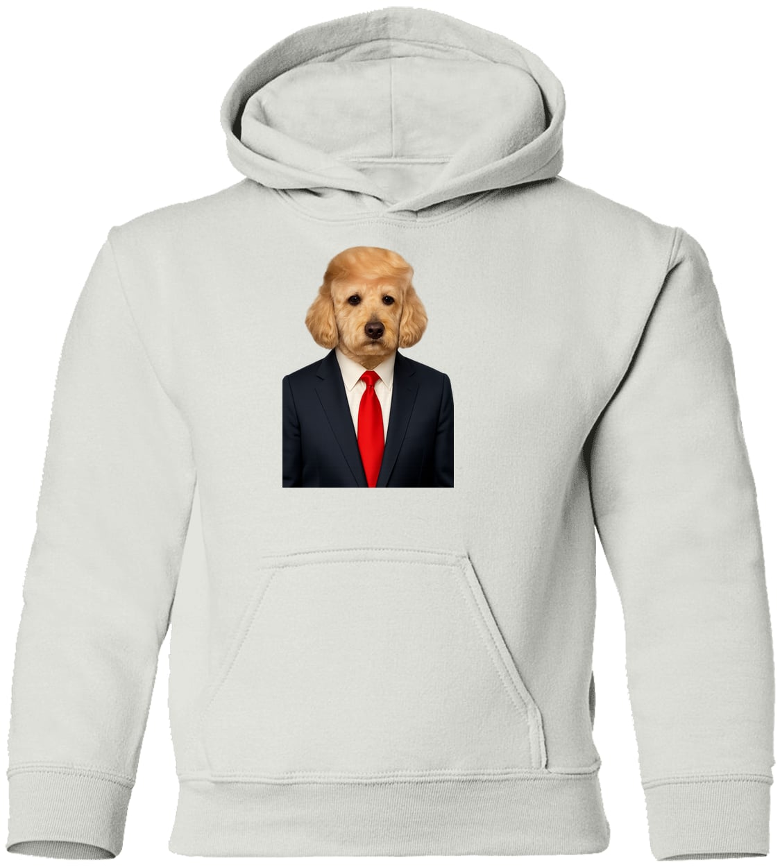 G185B Gildan Youth Pullover Hoodie - White