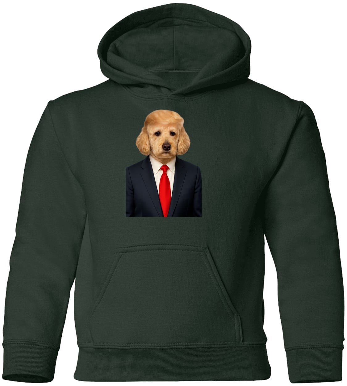 G185B Gildan Youth Pullover Hoodie - Forest Green