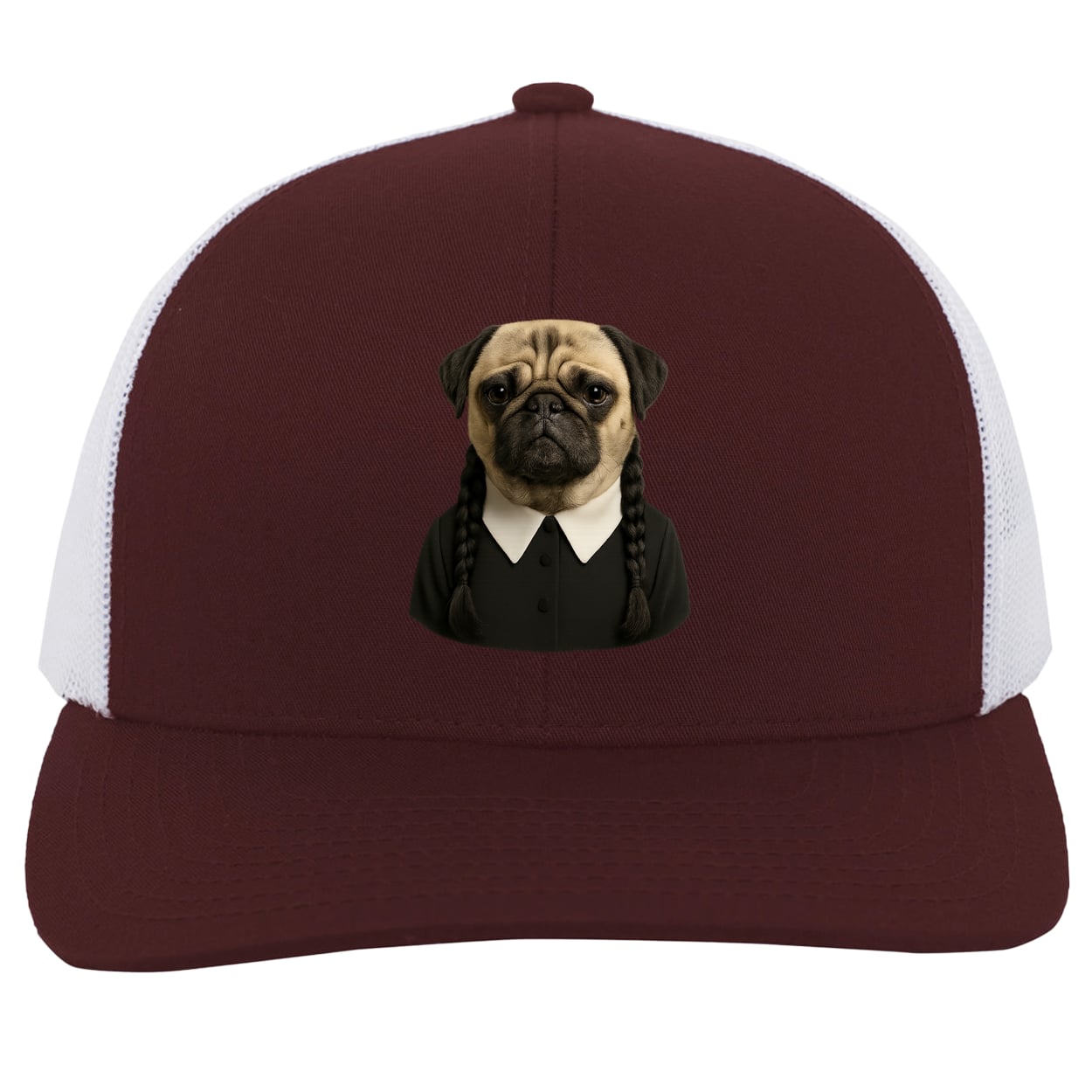 104C Trucker Snap Back - Maroon/White