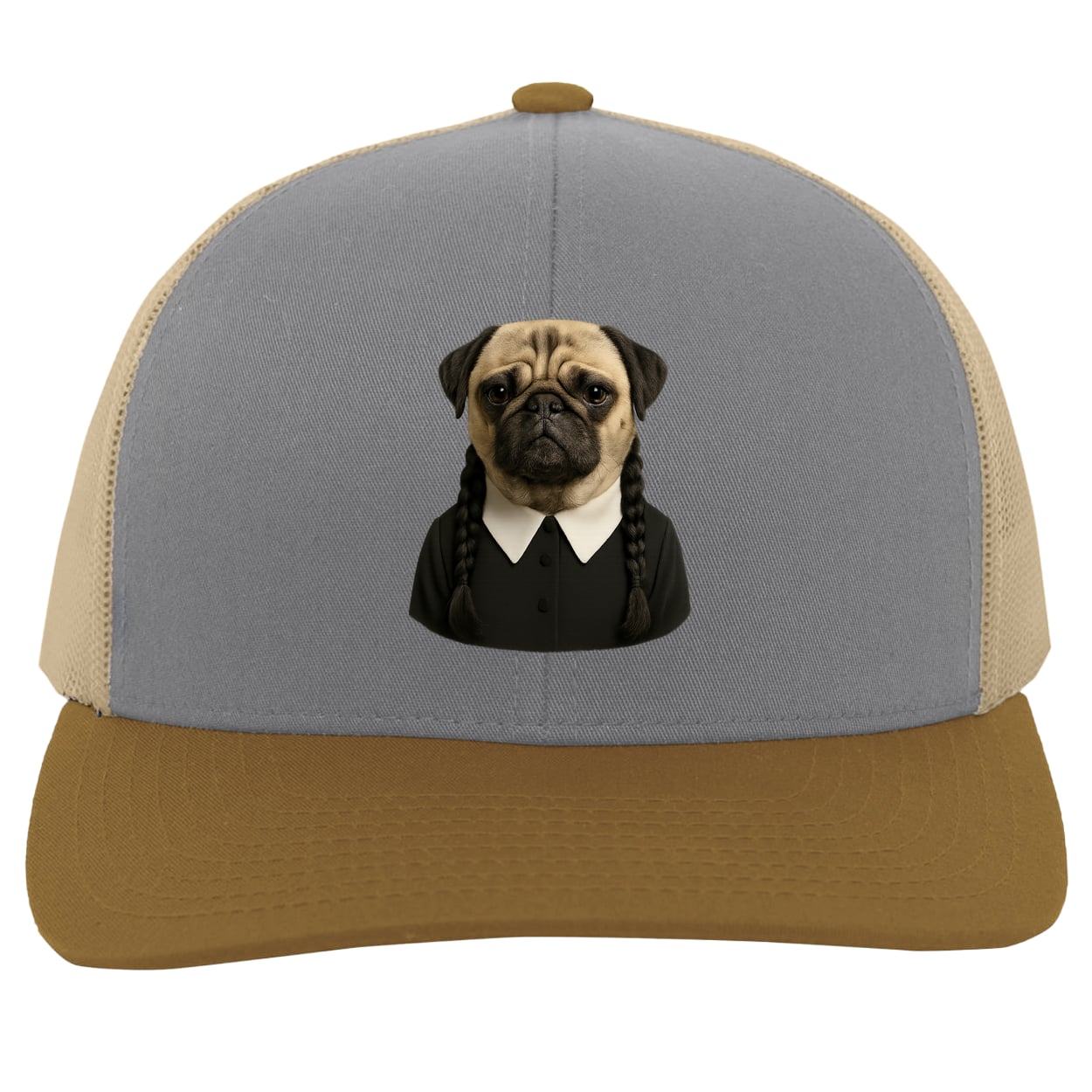 104C Trucker Snap Back - Heather/Beige/Amber