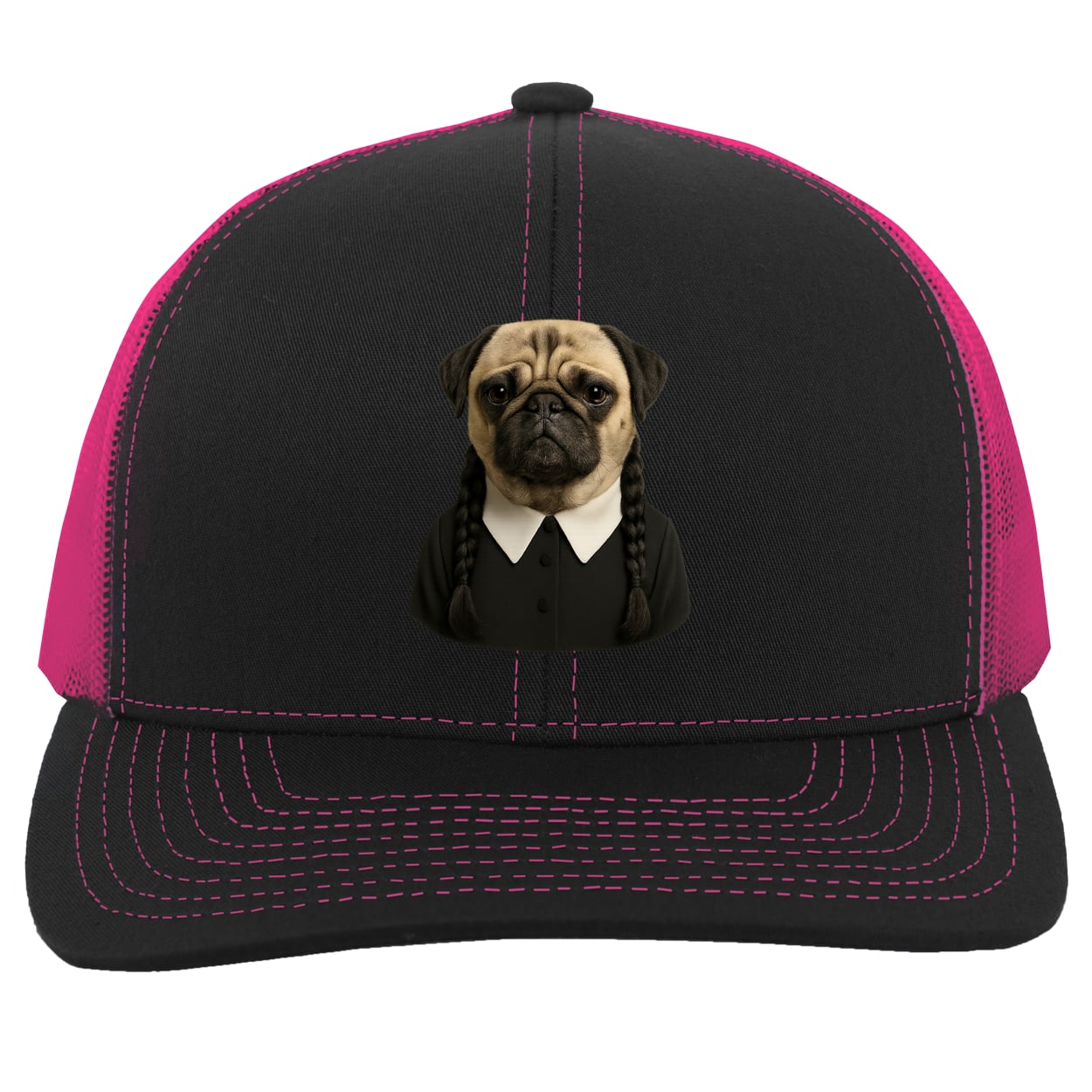 104C Trucker Snap Back - Black/Pink