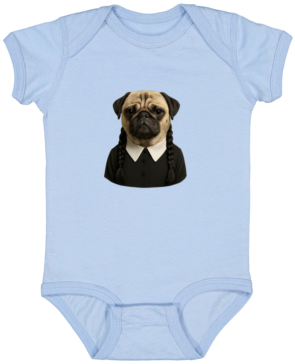 4424 Infant Fine Jersey Bodysuit - Light Blue