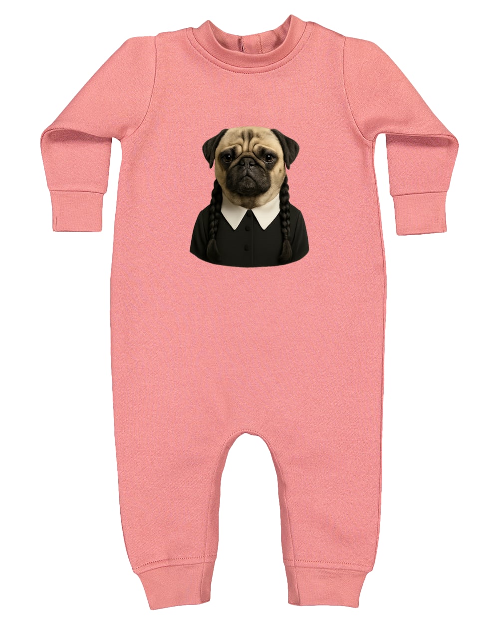 4447 Rabbit Skins Infant Fleece One-Piece Bodysuit - Mauvelous