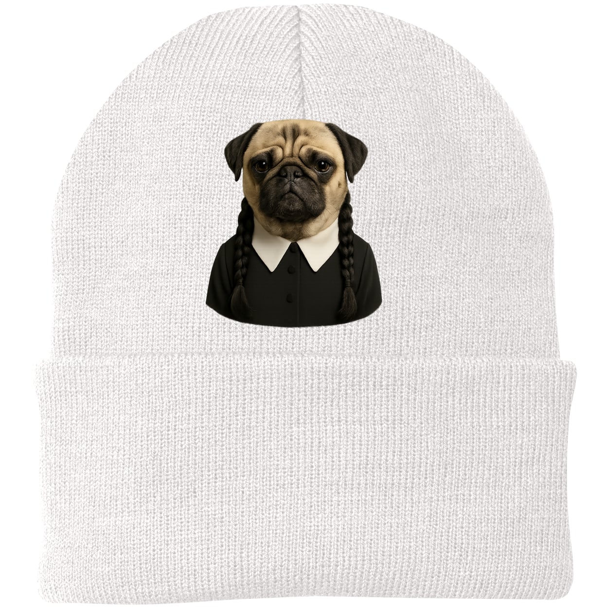 CP90 Port & Company Knit Beanie - White
