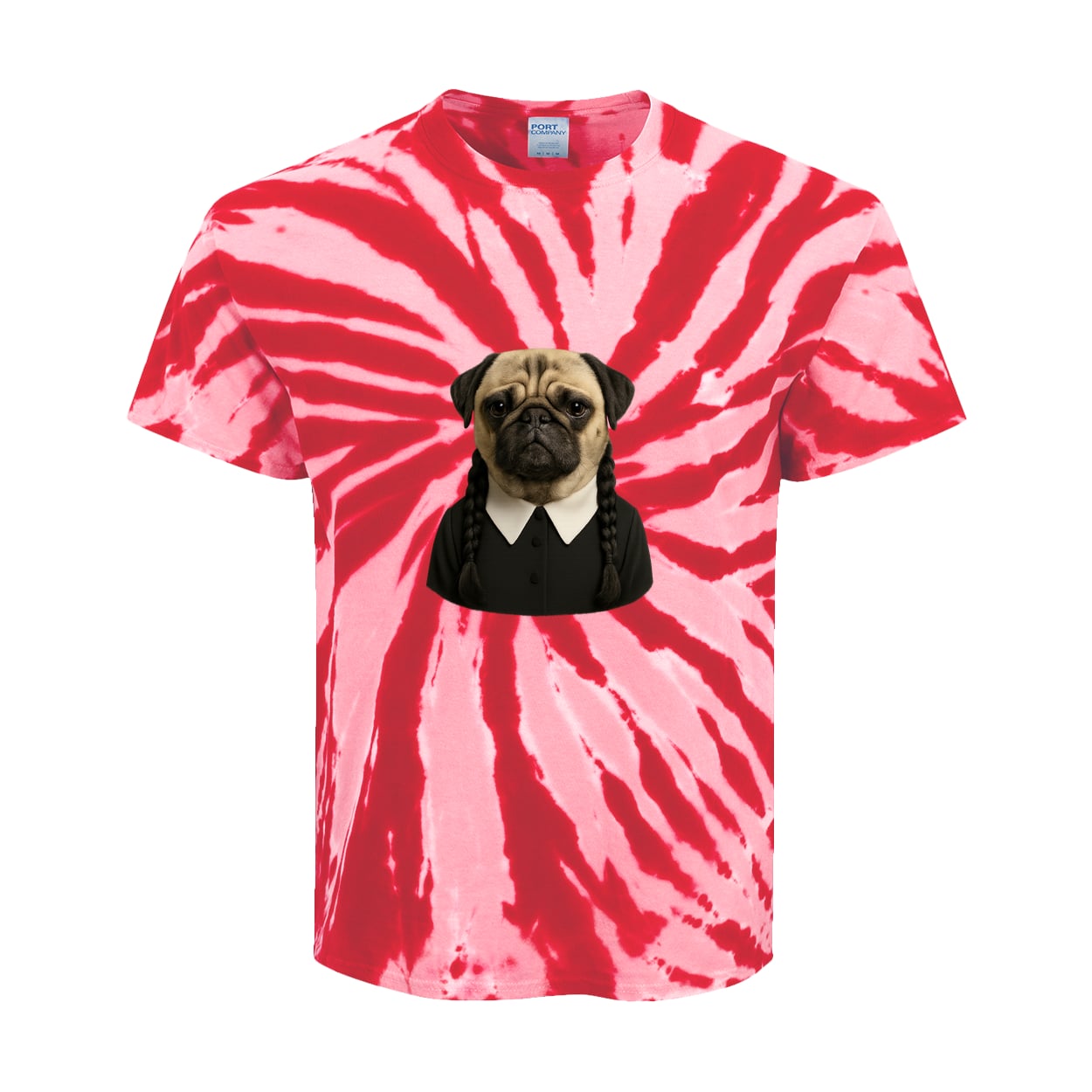 PC147Y Port & Company Kids Tie-Dye Tee - Red