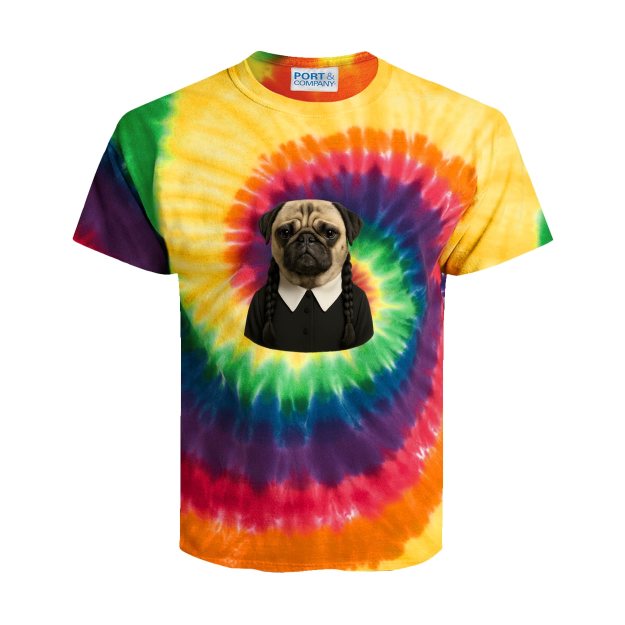 PC147Y Port & Company Kids Tie-Dye Tee - Rainbow