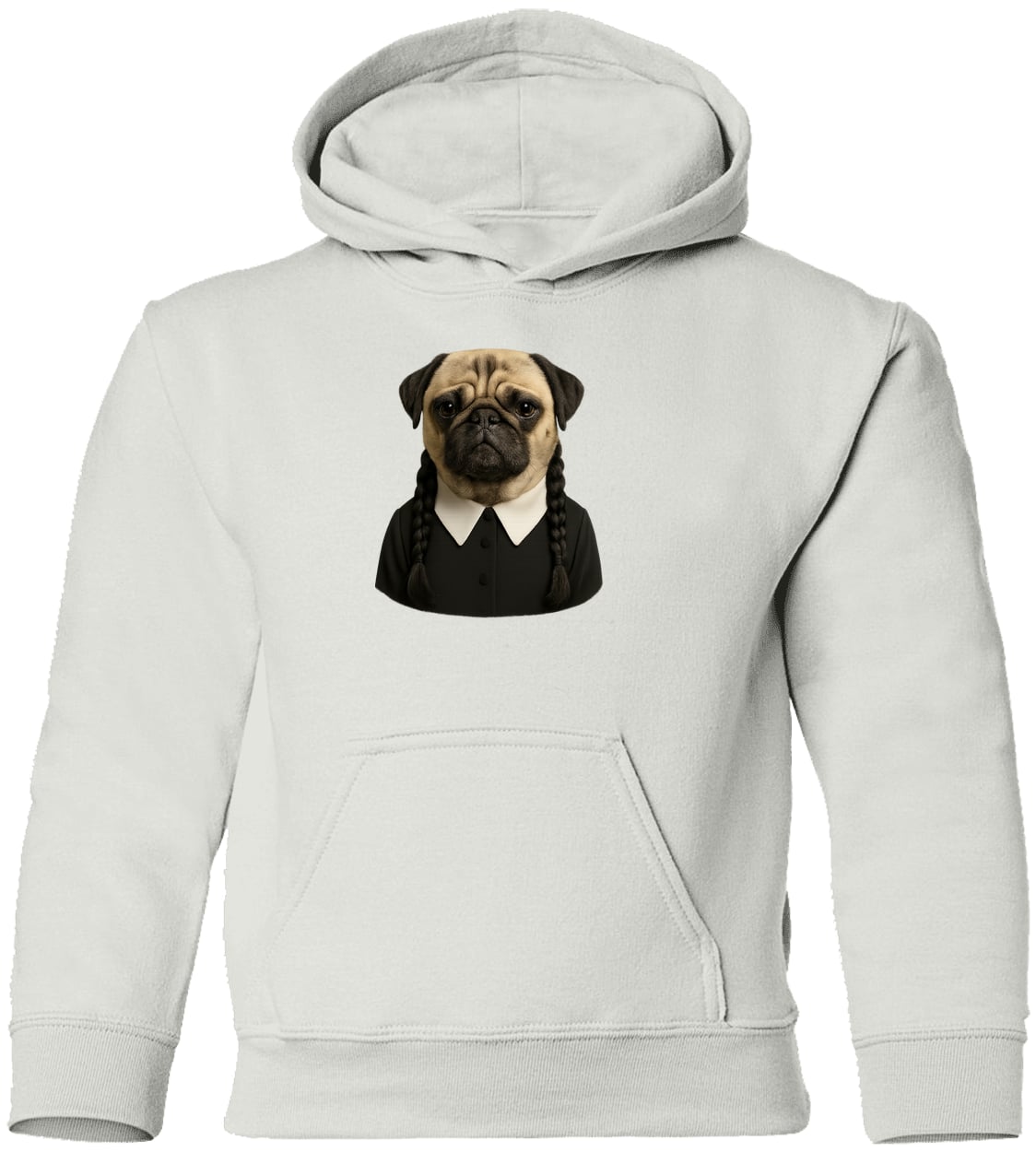 G185B Gildan Youth Pullover Hoodie - White